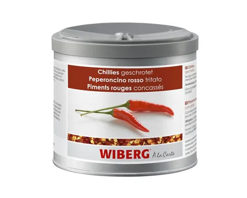 WIBERG Gewürz, Wiberg Chilis geschrotet eine deutliche Schärfe Packung 190g