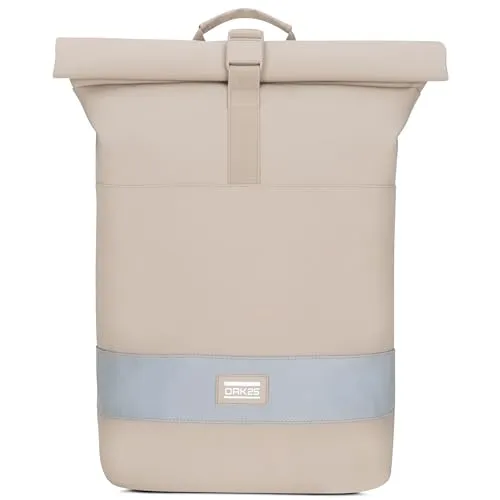 OAK25 Every Day Rolltop Rucksack für Damen & Herren in beige von OAK25