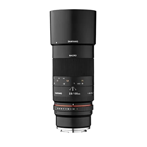 Samyang 100mm F2.8 Makro für MFT - Makro Teleobjektiv für MFT Mount, extrem lichtstark mit F2.8, ideal für Detailaufnahmen von Blumen und Insekten, hervorragende Bildqualität und weiches Bokeh.