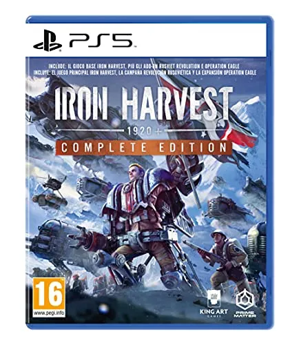 Iron Harvest Komplettedition PS5 - Strategisches Echtzeitspiel - PC- & Videospiele: Iron Harvest Komplettedition für PS5 bietet packende Echtzeitstrategie in einer beeindruckenden Welt mit historischen Mechs.