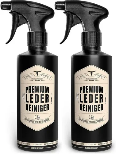 URBAN FOREST Sparset 2x Lederreiniger zur Lederpflege von URBAN FOREST 500ml Lederreiniger (2-St. 2 x 500ml Lederreiniger Lederreiniger, 500ml, Glattleder)