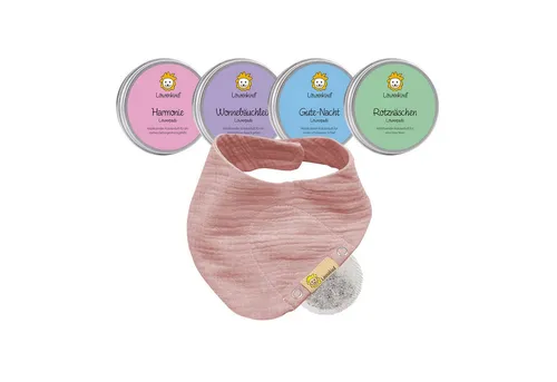 Löwenkind Baby Startklar-Set mit Halstuch und Kräuterpads