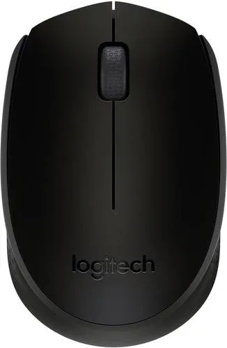 Logitech B170 OEM Maus Funk Infrarot Schwarz 3 Tasten 1000 dpi Integriertes Scrollrad