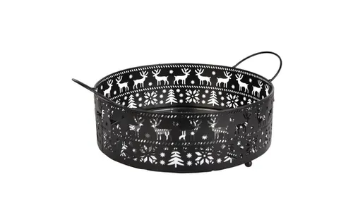 MICA Living Körbchen mit Spiegelboden in schwarz von MICA Living