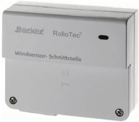 BERKER 173 RolloTec Windsensor-Schnittstelle polarweiß - Gebäudesteuerung mit potenzialfreiem Kontakt und Testbetrieb, ideal zur automatischen Steuerung bei Windstärke. Perfekt für moderne Smart Homes.