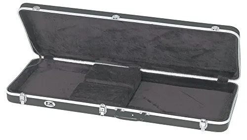 GEWApure Gitarrenkoffer FX ABS E-Bass Universal - Robuster ABS Basskoffer im amerikanischen Design mit schwarzer Plüsch-Innenausstattung und stabilen Metallverschlüssen – ideal für den sicheren Transport deiner E-Bass.