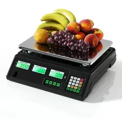 COSTWAY Digitale Ladenwaage 40kg mit LCD-Display