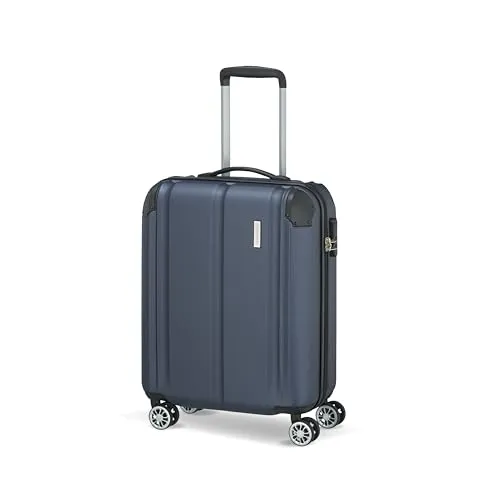 Travelite Bordtrolley Handgepäck Koffer - 55 cm, 40 Liter, leicht mit 4 Rollen, kratzfeste Oberfläche und ideal für Flugreisen