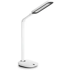 Philips RobotPlus DSK601 RD 14W 40K W WV 02 - Schreibtischleuchte - Moderne Schreibtischleuchte mit dimmbarem Licht, perfekt für konzentriertes Arbeiten und eine angenehme Atmosphäre.