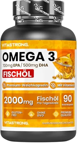 Hochdosierte Omega 3 Kapseln mit 2000mg