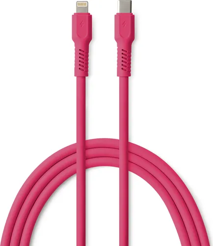 COLORUM kabel USB-C - Lightning 1,8m 2,4A CK12-CL-02 Für iPhone, Smartphone, Tablet, Laptop, Rot