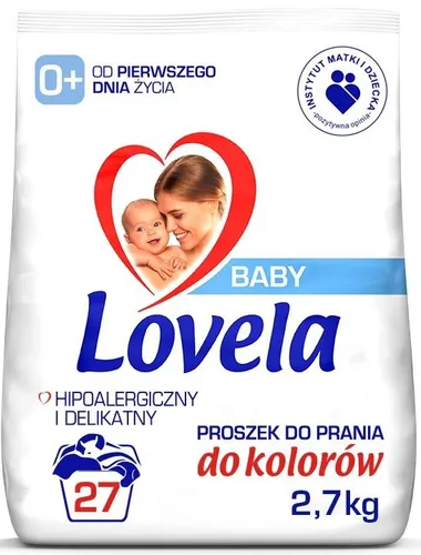 Lovela Baby Hypoallergenes Waschpulver für Buntwäsche 2,7kg 27 Wäschen