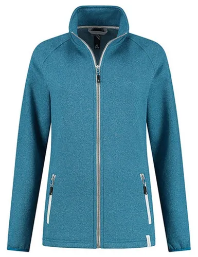 Kjelvik Damen Sweatjacke Jacke Fleece Outdoor Freizeit Fleecejacke Gr.44 blau