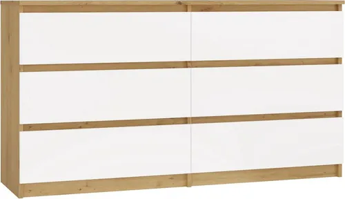 Malwa M6 Kommode 140 EICHE ARTISAN WEISS