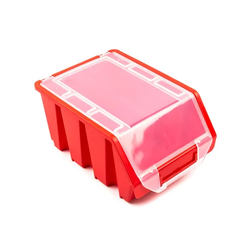 Lagerboxen Stapelboxen Sichtlagerkasten Box Ergobox 3+ Rot 235x175x125