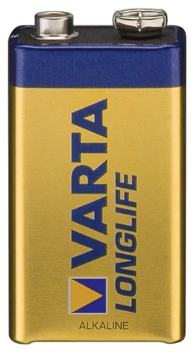 VARTA Batterien 9V Blockbatterie, 2 Stück, Longlife, Alkaline, Vorratspack, für Rauchmelder, Brand- & Feuermelder