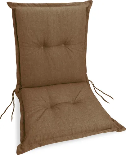 sunnypillow Stuhlauflage Niedriglehner 100 x 50 in braun von sunnypillow