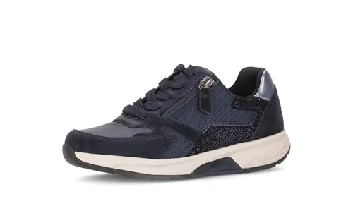 Gabor Damen Low-Top Sneaker – Trendy und Schick - Stylische Low-Top Sneaker aus hochwertigem Materialmix, ideal für Freizeit und sportliche Aktivitäten. Bequeme Einlegesohle und leichte Laufsohle für optimalen Tragekomfort.