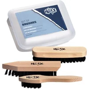 Haix Schuhbürste Bürsten-Set, mit Reinigungs-, Auftrag und Polierbürste