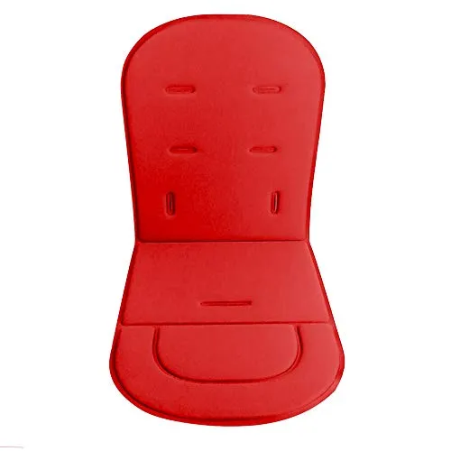 Kinderwagen Kissen Liner Mat Kinderwagen Pad Autositz Matte Universal Cover Protector atmungsaktiv weich (Red)