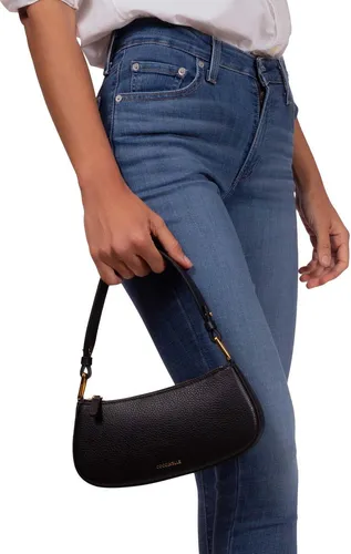 Coccinelle Merveille Schultertasche aus Leder 24.5 cm - Schwarz - Elegante Handtasche aus hochwertigem Leder mit kompaktem Design, ideal für den täglichen Gebrauch und stilvolle Auftritte.