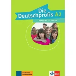 Medienpaket, 2 Audio-CDs - Die Deutschprofis A2 - Hörbücher mit 2 Audio-CDs, die alle Audio-Tracks des Kursbuchs A2 enthalten, ideal zur Verbesserung des Hörverstehens und der Phonetik.