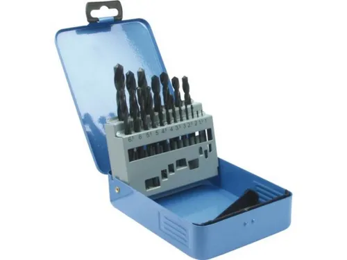 PROMAT Spiralbohrer Spiralbohrersatz Nenn-D. 1-10x0,5 mm HSS 19 teilig Metallkassette