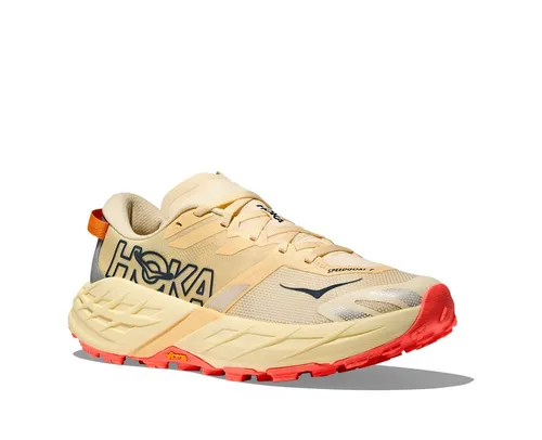 HOKA Women's Speedgoat 7 Trailrunningschuhe - Beige 39 1/3 - Reaktionsfreudige Trailrunningschuhe für Damen, ideal für technisches Gelände. Mit hochwertiger Vibram-Sohle für optimalen Grip. Entdecken Sie weitere HOKA Modelle im Bergfreunde.de Online-Shop!