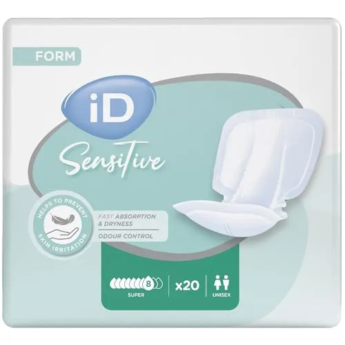 iD Form Einweg-Inkontinenzunterlage – super saugfähig, diskretes Design, Anti-Leckschutz, Nässeindikator, Geruchskontrolle, Damen & Herren, Windeln für Erwachsene, 2530 ml, 21 Einlagen