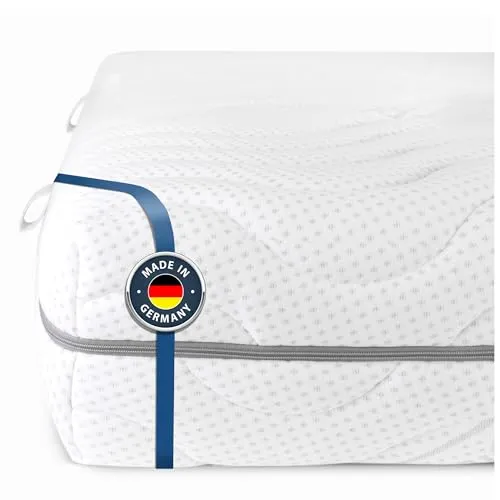 BMM Matratze 200x200 cm - Komfort 19 H4, Kaltschaummatratze - Ergonomische 7-Zonen Matratze mit SchulterPLUS Zone für optimale Entlastung, Öko-Tex zertifiziert und atmungsaktiver SilverCare Bezug. Ideal für einen erholsamen Schlaf!