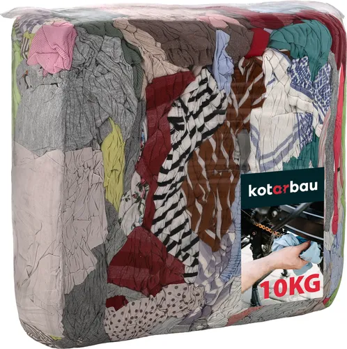 KOTARBAU® Putzlappen Werkstatt 10 kg Flanell Baumwolle Putztücher Auto Putztücher Industrieputzlappen Werkstatt Lappen Spültücher Küchenlappen Kamintücher Auto Pflege Set