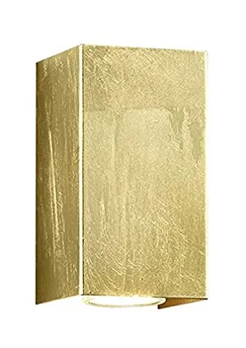 Trio Leuchten Cleo Wandleuchte - Elegante Wandleuchte aus Metall in Goldfarbe, ideal für stimmungsvolle Up & Down Beleuchtung, Maße 8x8x15 cm, exklusive Leuchtmittel für individuelle Gestaltung.