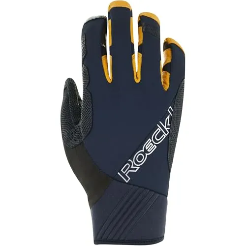 Roeckl Unisex Karwendel 2 Handschuhe, Black-Golden Glow, 7,5