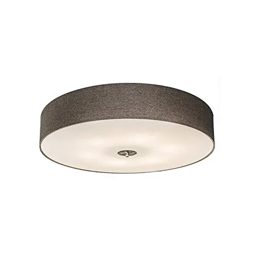 Qazqa Moderne Land Deckenleuchte taupe 70 cm von QAZQA