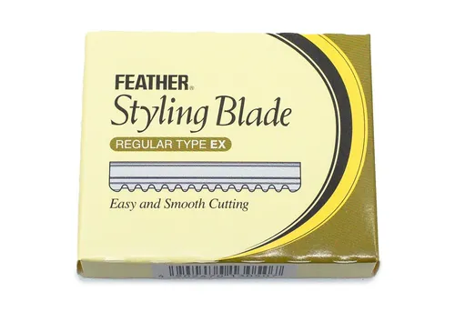Feather Rasierklingen für Haarmesser Styling Razor original Styling Blade, 10-tlg., Regular TYPE EX, Edelstahl, rostfrei