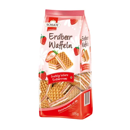 Schulte Erdbeer-Vanille-Waffeln 175g