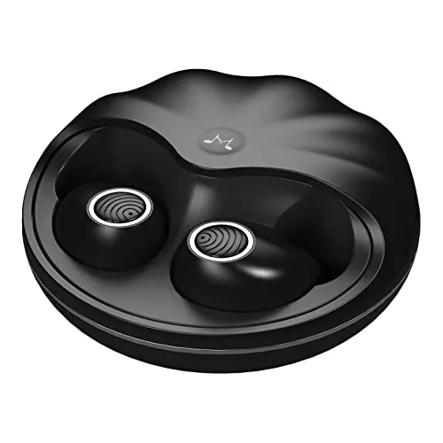 SoundMAGIC TWS50 G2 True Wireless Earbuds Bluetooth Headphones in Ear HiFi Stereo Headphones IPX6 Waterproof Touch Control Headset with Portable Charging Case Black