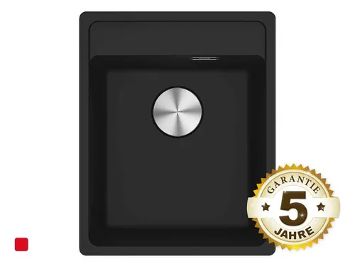 Franke Maris MRG 610-37 A Black Matt Granitspüle - Sanitäranlagen & Zubehör - Hochwertige Fragranitspüle in edlem Schwarz, besonders hygienisch durch die Sanitized Oberfläche und ideal für Unterschränke ab 45 cm.
