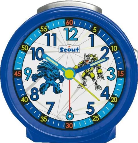 Scout Kinderwecker Alarm Friends Monster Blau in blau von Scout