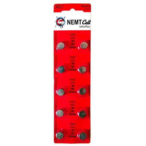 X NEMT AG7 LR57 - L927-195 - 395 - GP95A Qualitätsbatterien 1,5 V Alkaline 10