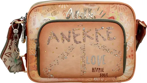 Anekke Flowers Umhängetasche - Umhängetasche mit originellem Design, inspiriert von den 60er Jahren der Westküste der USA, ideal für modebewusste Frauen.