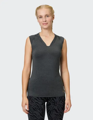 Venice Beach T-Shirt T-SHIRT ELEAMEE grau M (40) - Sportlich & Tailliert - Sportliches T-Shirt mit V-Ausschnitt in anthracite. Aus elastischem Material für optimalen Tragekomfort. Pflegeleicht und ideal für aktive Tage. Fällt klein aus, bitte eine Größe größer bestellen.