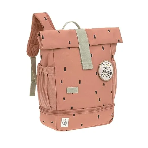 Lässig Happy Prints Mini Rolltop Backpack Rucksack in pink von LÄSSIG