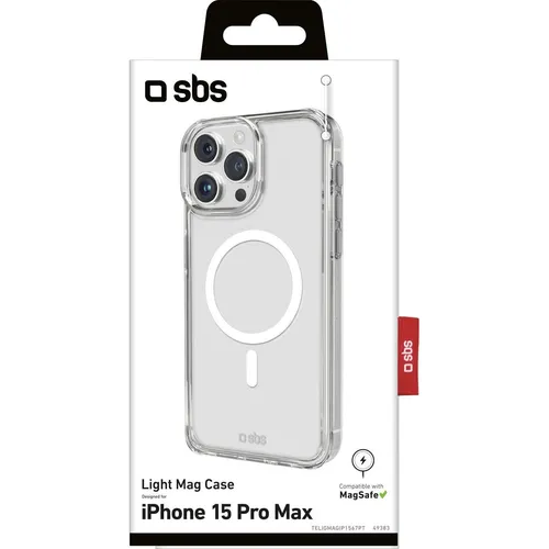 SBS Light Mag Cover iPhone 15 Pro Max tranp. (Apple iPhone 15 Pro Max) (TELIGMAGIP1567PT)