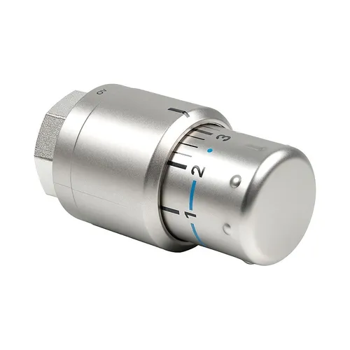 Kermi Thermostatkopf Edelstahl-Optik M30 x 1,5