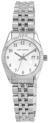 JUST WATCH Quarzuhr JW10250 Mit Edelstahl Gliederarmband, Datumsanzeige, D 27 mm, 5