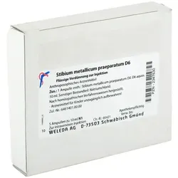 Stibium metallicum praeparatum D 6 Ampullen 50 ml von Weleda