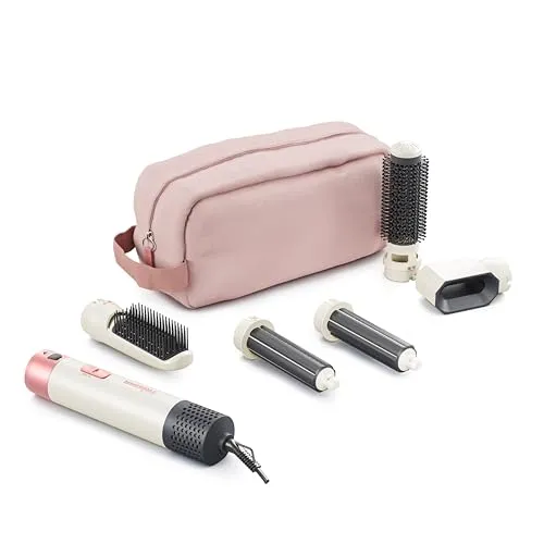 Tristar Airstyler HD-2470, 5-in-1 Styling-Tool mit 1000 W - Vielseitiger 5-in-1 Airstyler mit 1000 W für schnelles und einfaches Styling. Mit 3 Wärmestufen und 360°-Drehkabel für optimalen Komfort. Ideal für verschiedene Frisuren, ob glatt oder lockig. Praktische Aufbewahrungstasche für unterwegs.