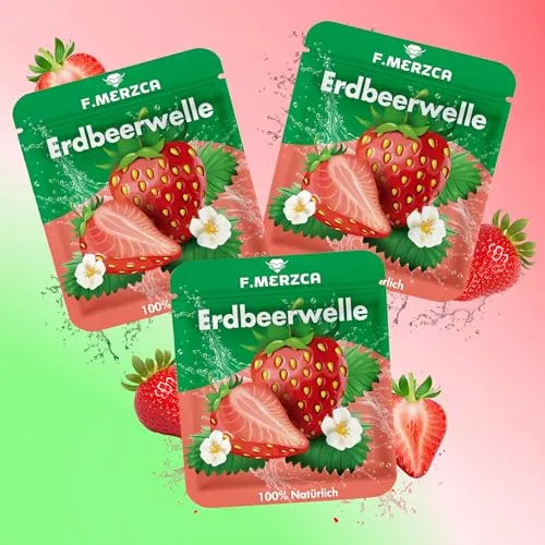 F.MERZCA® Filter mit Geschmack Erdbeere – 9x Filter mit aromatisiertem Erdbeere Geschmack passend für alle Modelle F.MERZCA – 900 Züge für Rauchentwöhnung Atemkette (Erdbeere)