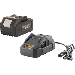 Procraft Starter Pack 20 V mit Ladegerät und Akku - Effizientes Procraft Starter Pack mit 20 V Ladegerät (2,4 A) und 4,0 Ah Akku. Ideal für Ihre Elektrowerkzeuge, um maximale Leistung und lange Laufzeiten zu gewährleisten! Perfekt für Heimwerker und Profis.